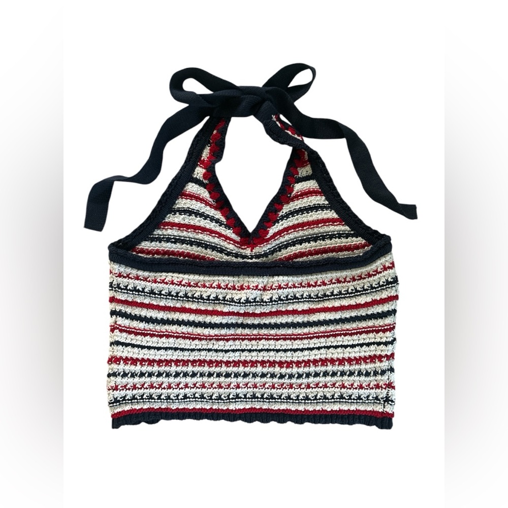 Francesca’s || Crotchet Festive Halter Top - Picture 2 of 4